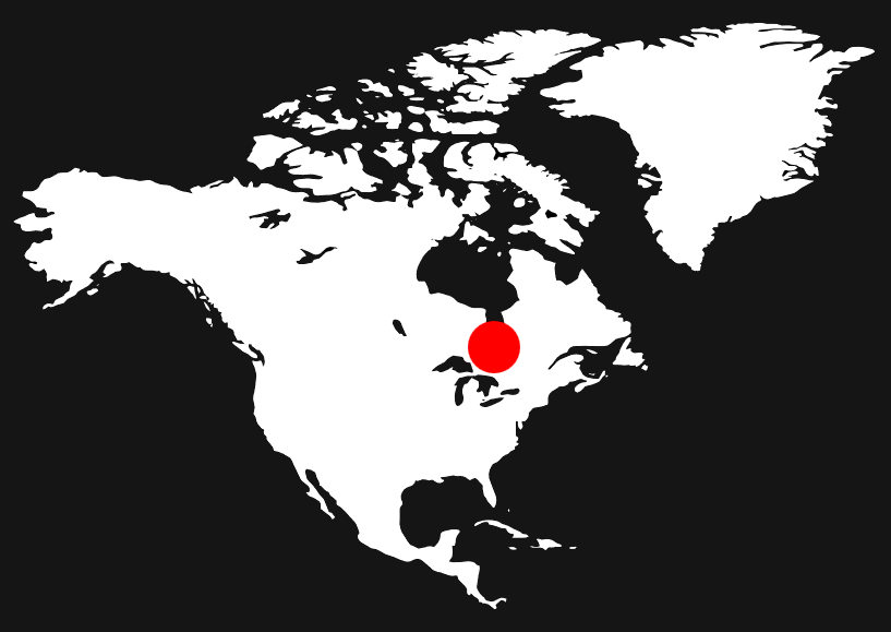 Map with Ohio pin